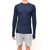 Thermo shirt long sleeve blue