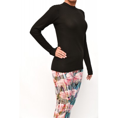Thermo shirt long sleeve black