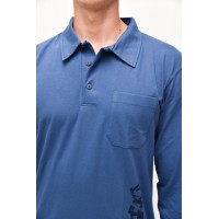POLO KOŠEĽA dlhý rukáv Navy S